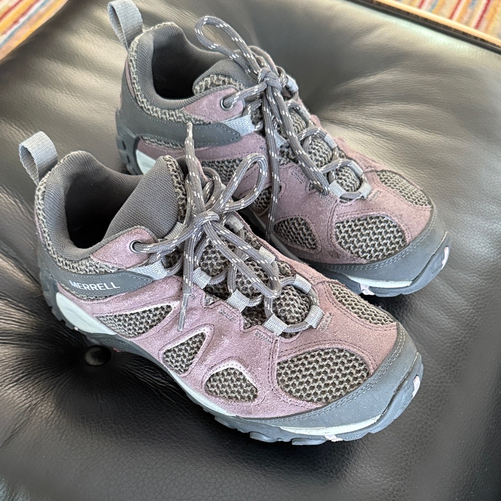 Merrell Charcoal and Lavender Trail Shoes